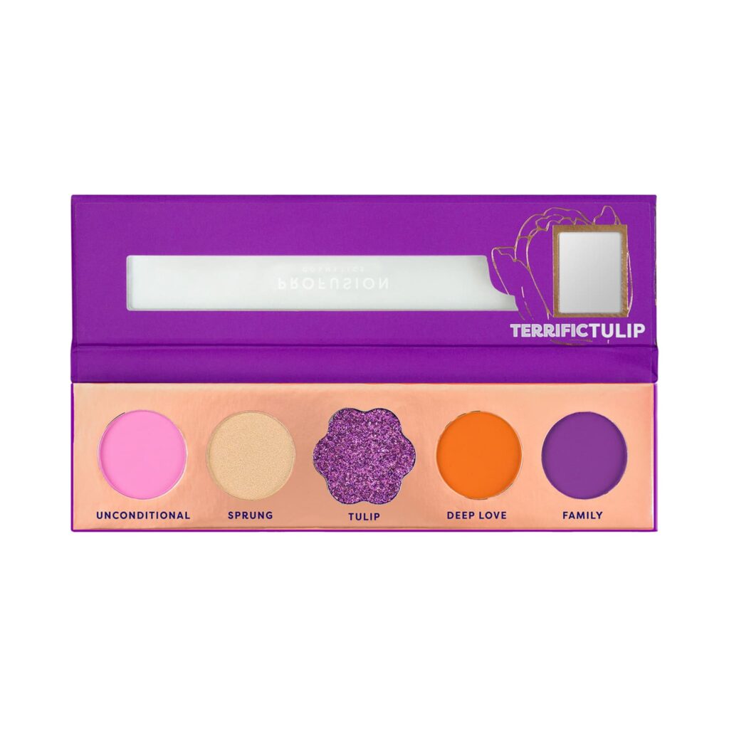 Profusion Cosmetics Blooming Hues 5 Shade Eye Shadow Pallete - Terrific Tulip (4.55 g) - Profusion Cosmetics