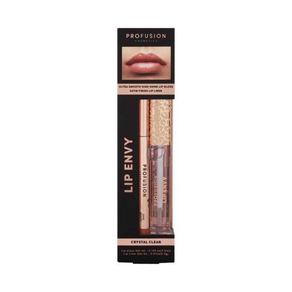 Profusion Cosmetics Lip Envy Lip Gloss & + Lip Liner Duo - Crystal Clear (3.5ml + 0.3g) - Profusion Cosmetics