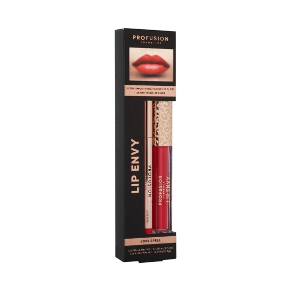 Profusion Cosmetics Lip Envy Lip Gloss & + Lip Liner Duo - Love Spell (3.5ml + 0.3g) - Profusion Cosmetics
