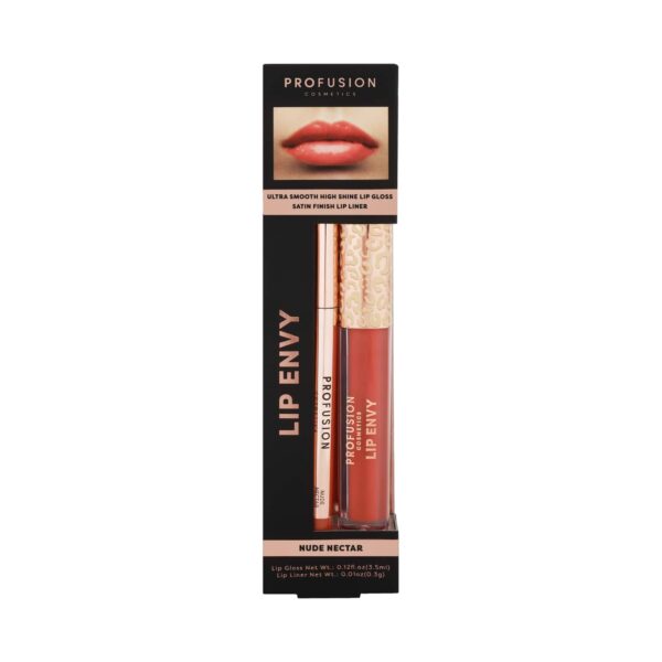 Profusion Cosmetics Lip Envy Lip Gloss & + Lip Liner Duo - Nude Nectar (3.5ml + 0.3g) - Profusion Cosmetics
