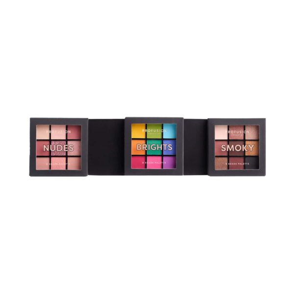 Profusion Cosmetics Multi Finish 9 Shade Eye Shadow Pallete Ultimate Collection (24.3 g) - Profusion Cosmetics