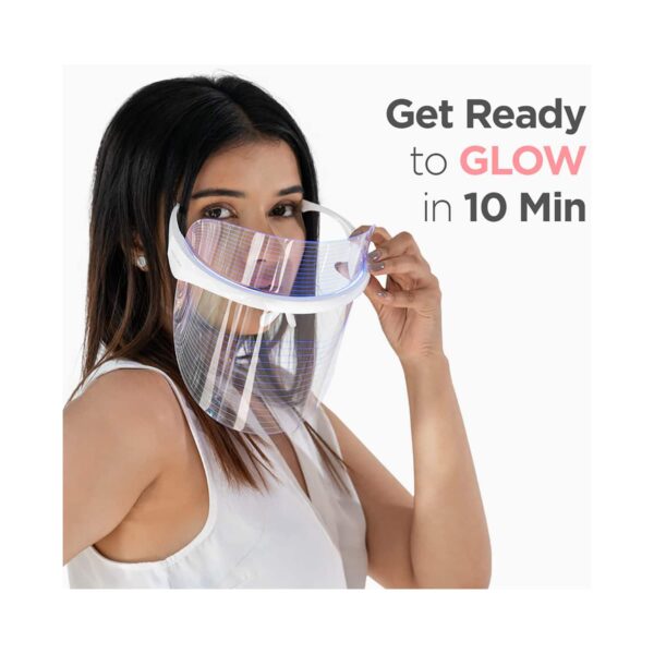 Protouch 3 in 1 LED Face Mask - Anti-Ageing & Anti-Acne, Facial Glow Mask For Clean & Clear Skin - Protouch