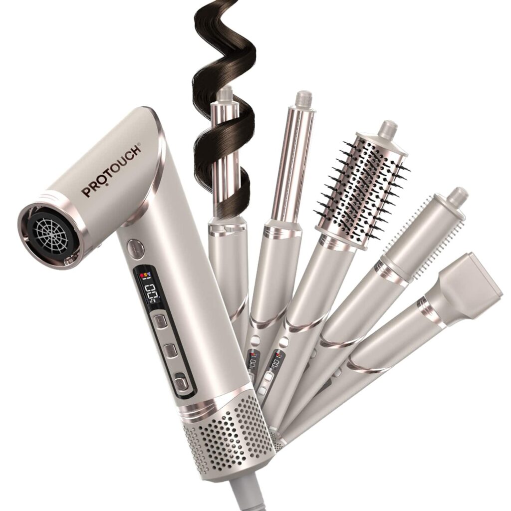 Protouch Airshot All In 1 Hair Multi Styler For Curl Smooth Dry Blow & Volume - Protouch