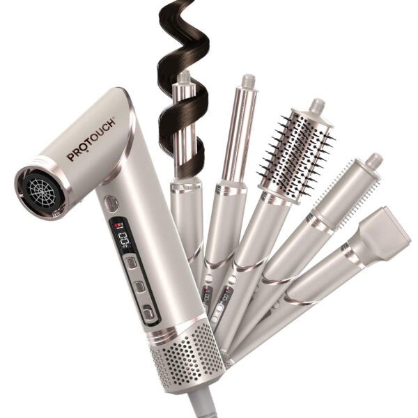 Protouch Airshot All In 1 Hair Multi Styler For Curl Smooth Dry Blow & Volume - Protouch