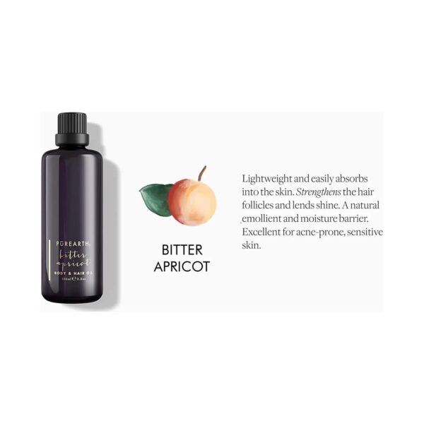 Purearth Bitter Apricot Body & Hair Oil (100ml) - Purearth