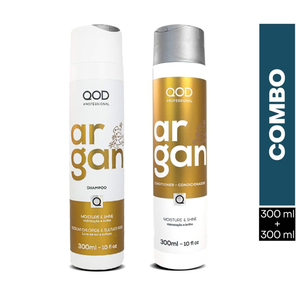 QOD Professional Argan Shampoo & Conditioner -(300 ml) Sulphate free Sodium Chloride free Combo - QOD Professional