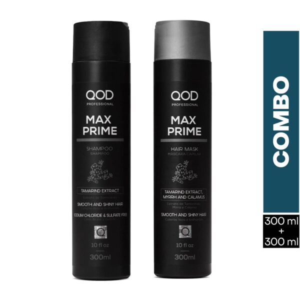 QOD Professional Max Prime After Treatment Shampoo & Hair Mask (300 ml) Combo - QOD Professional