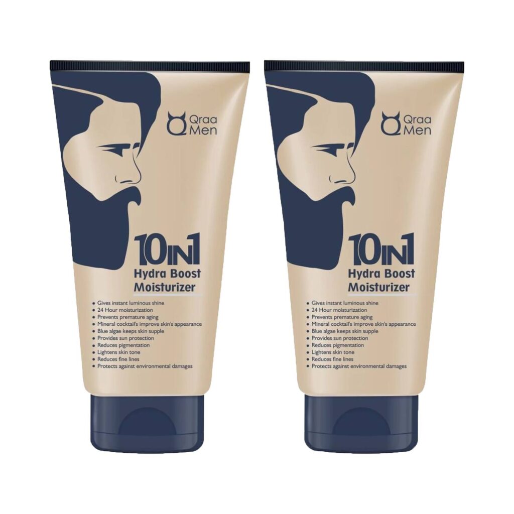 Qraa Men 10 In 1 Hydra Boost Moisturizer with 24H Moisturization Combo (2 pcs) - Qraamen