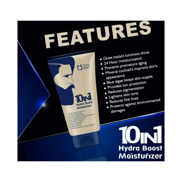 Qraa Men 10 In 1 Hydra Boost Moisturizer with 24H Moisturization Combo (2 pcs) - Qraamen