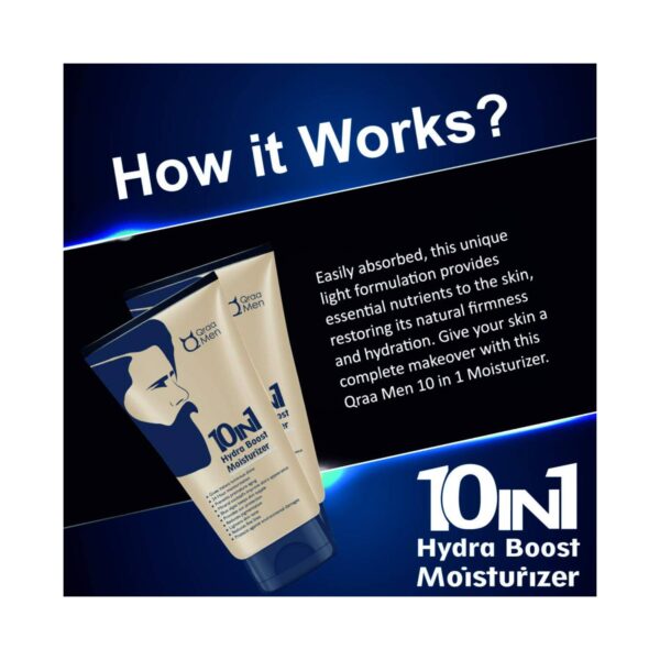 Qraa Men 10 In 1 Hydra Boost Moisturizer with 24H Moisturization Combo (2 pcs) - Qraamen