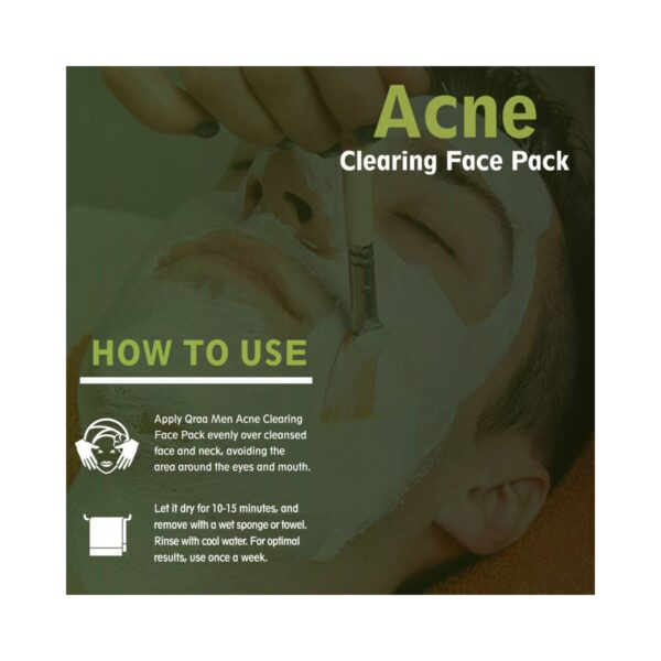 Qraa Men Acne Clearing Face Pack (100 g) - Qraamen