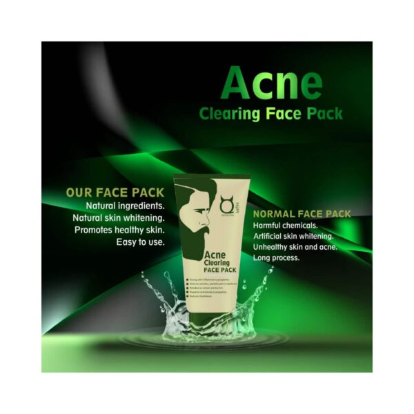 Qraa Men Acne Clearing Face Pack (100 g) - Qraamen