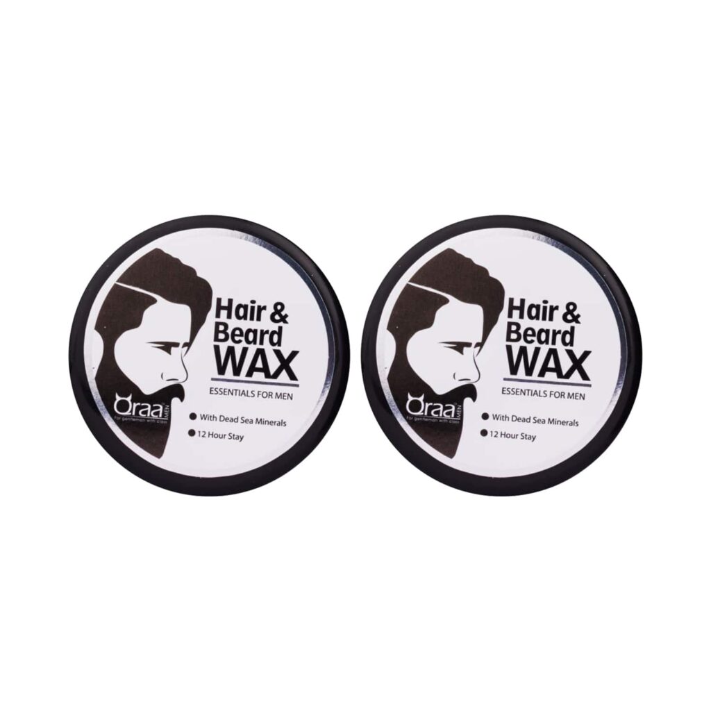 Qraa Men Hair & Beard Wax Combo (2 pcs) - Qraamen