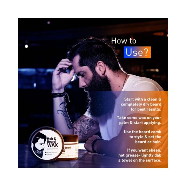 Qraa Men Hair & Beard Wax Combo (2 pcs) - Qraamen