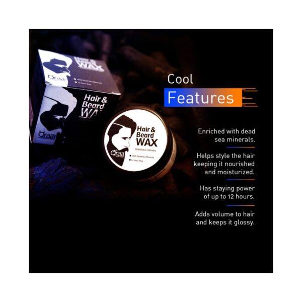 Qraa Men Hair & Beard Wax Combo (2 pcs) - Qraamen