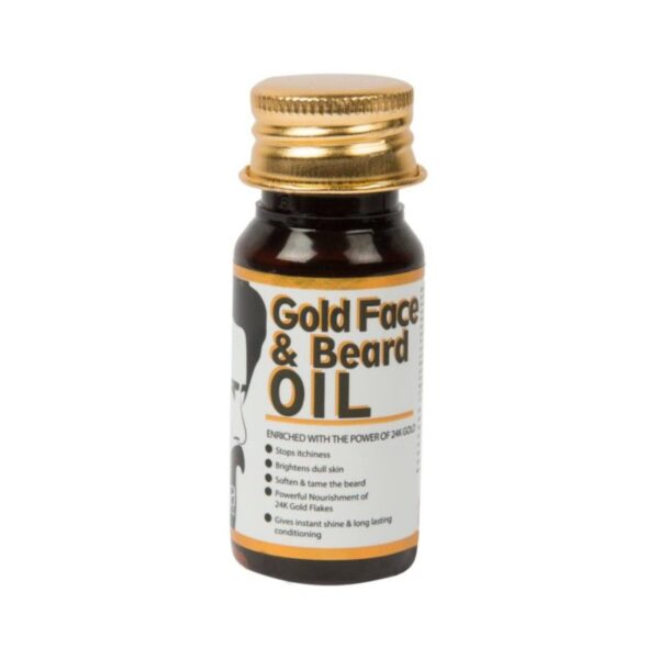 Qraa Men Luxurious Gold Face and Beard Oil (30 ml) - Qraamen