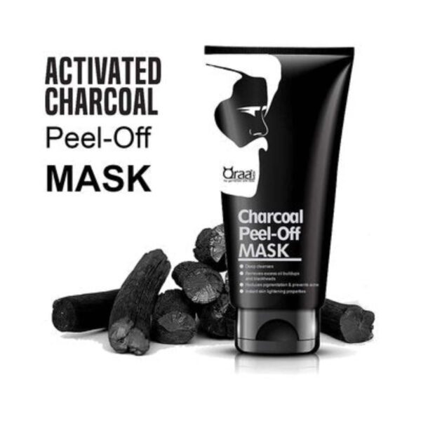 Qraa Men Men Activated Charcoal Peel Off Mask (100 g) - Qraamen