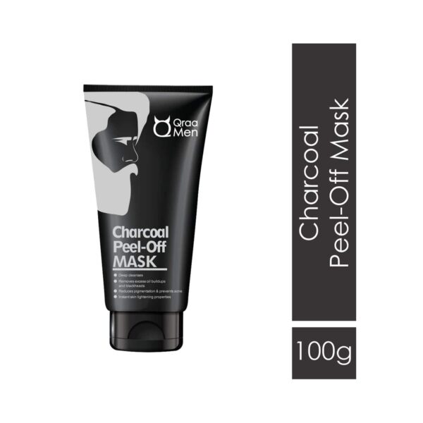 Qraa Men Men Activated Charcoal Peel Off Mask (100 g) - Qraamen