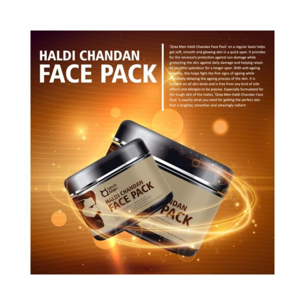 Qraa Men Men Haldi Chandan Face Pack (120 g) - Qraamen