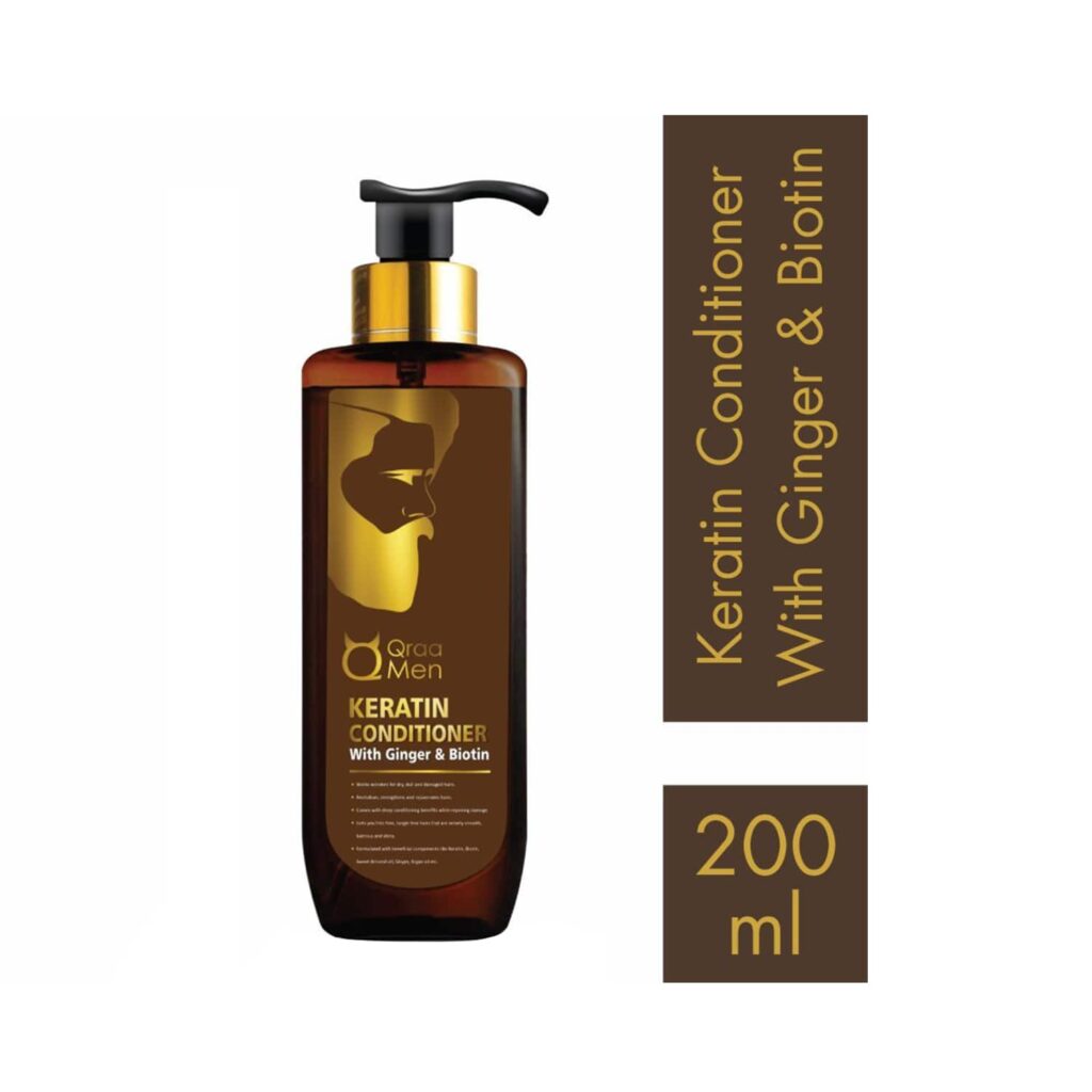 Qraa Men Men Keratin Conditioner with Ginger and Biotin (200 ml) - Qraamen