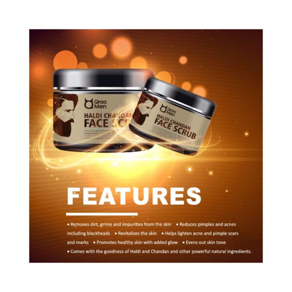 Qraamen De-Tan Face Pack, Haldi Chandan Face Scrub & Charcoal Peel Off Mask Combo - Qraamen