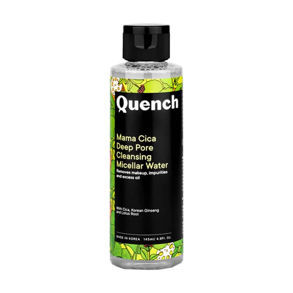 Quench Botanics Mama Cica Deep Pore Cleansing Micellar Water (145ml) - Quench Botanics