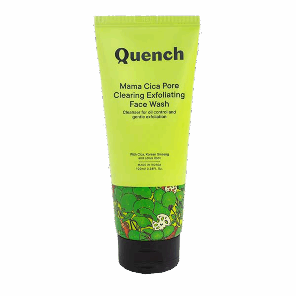 Quench Botanics Mama Cica Pore Clearing Exfoliating Face Wash (100ml) - Quench Botanics