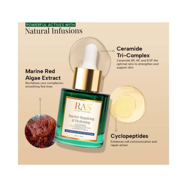 Ras Luxury Skincare Barrier Repairing & Hydrating Advanced Booster Serum (10 ml) - Ras Luxury Skincare