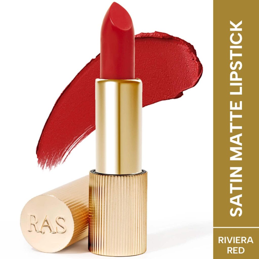 Ras Luxury Skincare Lumiere Satin Matte Lipstick - Riviera Red (4.2 g) - Ras Luxury Skincare
