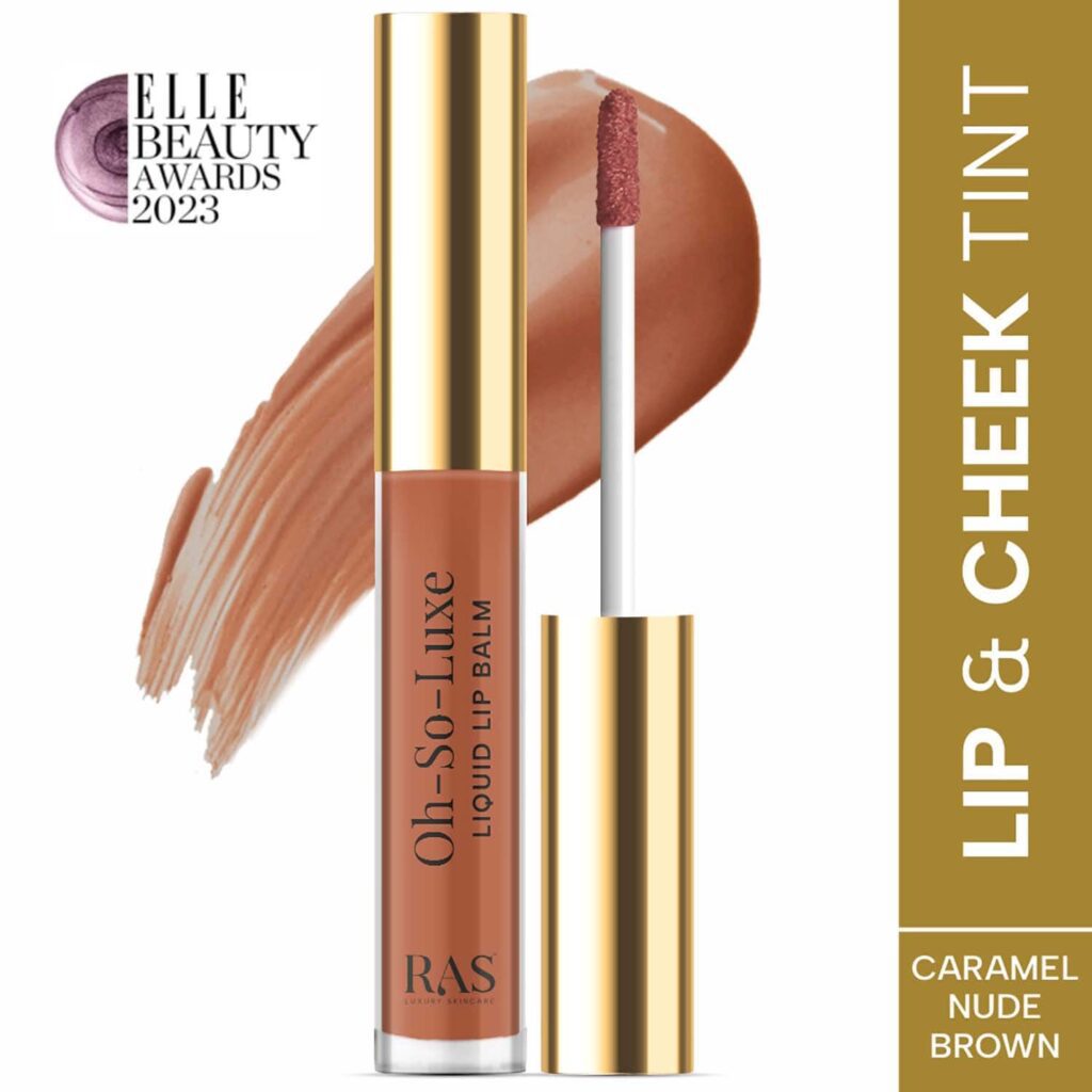 Ras Luxury Skincare Oh-So-Luxe Tinted Liquid Lip Balm - Caramel Nude Brown (3.2 ml) - Ras Luxury Skincare