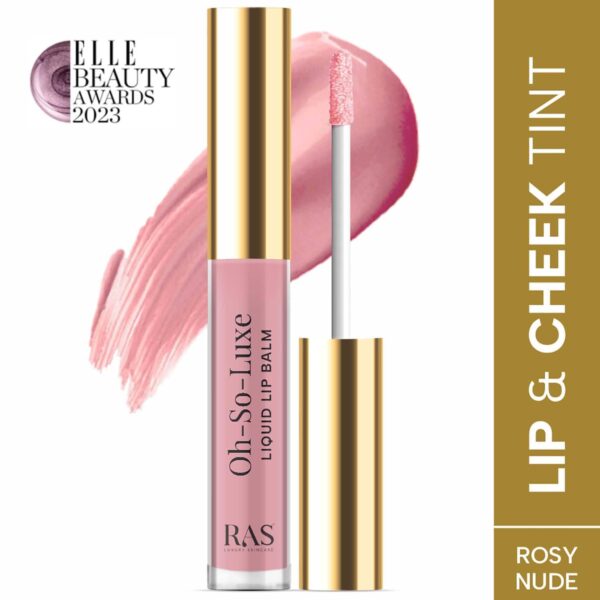 Ras Luxury Skincare Oh-So-Luxe Tinted Liquid Lip Balm - Rosy Nude I Am Kind - (3.2 ml) - Ras Luxury Skincare