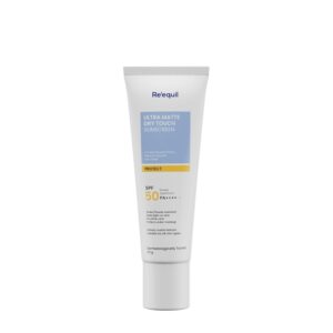 Re' Equil Ultra Matte Dry Touch Sunscreen Gel Spf 50 Pa++++, Water Resistant With Zinc Oxide And Titanium Dioxide 20G
