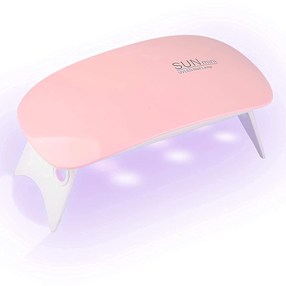 Red Square 6W LED UV Nail Lamp USB Nail Dryer with Handy Mini Size Mouse Shape for all Gel Polish Shape for Gel Based Polishes Manicure/Pedicure 2 Timing Setting 45s/60s