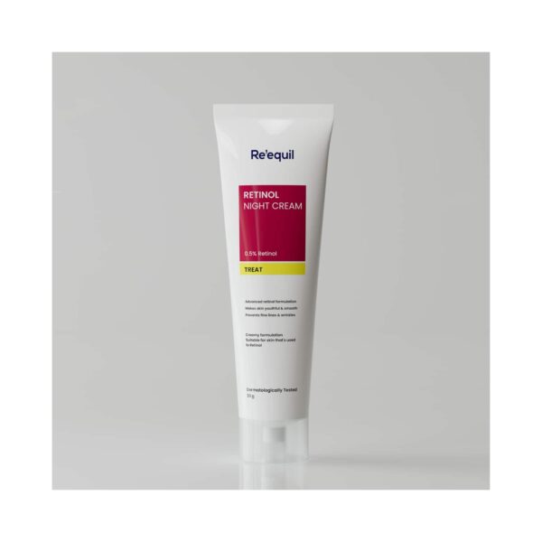 Re'equil 0.5% Retinol Night Cream Makes Skin Youthful and Smooth Wrinkles (30 g) - Re'equil