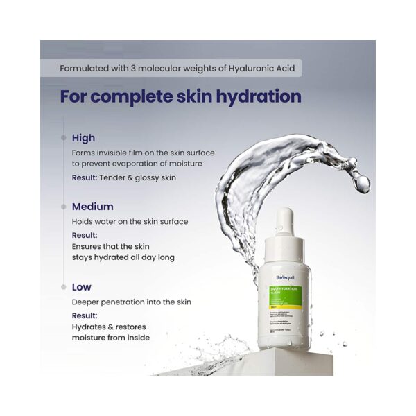 Re'equil Daily Hydration Serum with Niacinamide Reduces Fine Lines & Wrinkles (25 ml) - Re'equil