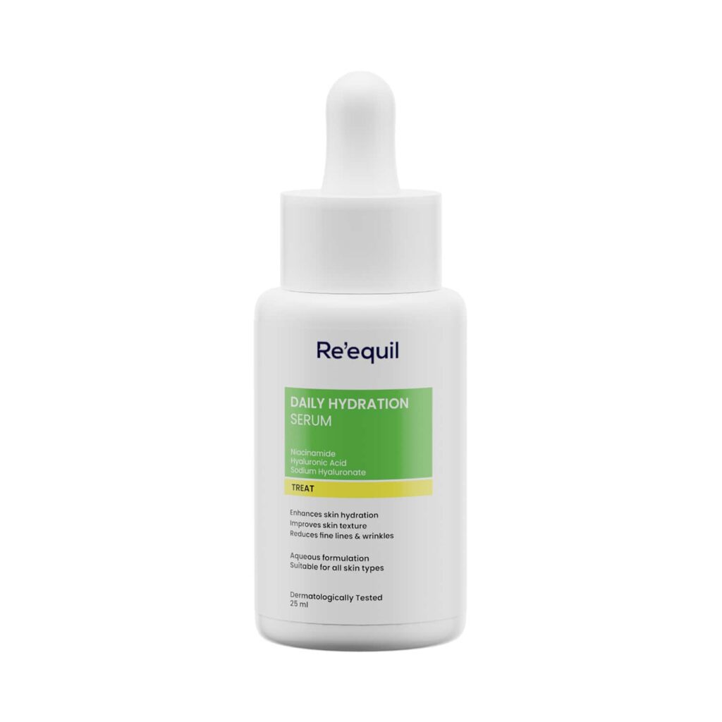 Re'equil Daily Hydration Serum with Niacinamide Reduces Fine Lines & Wrinkles (25 ml) - Re'equil
