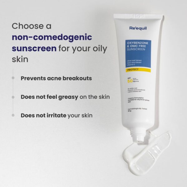 Re'equil Oxybenzone & OMC Free Sunscreen SPF 50 (50g) - Re'equil