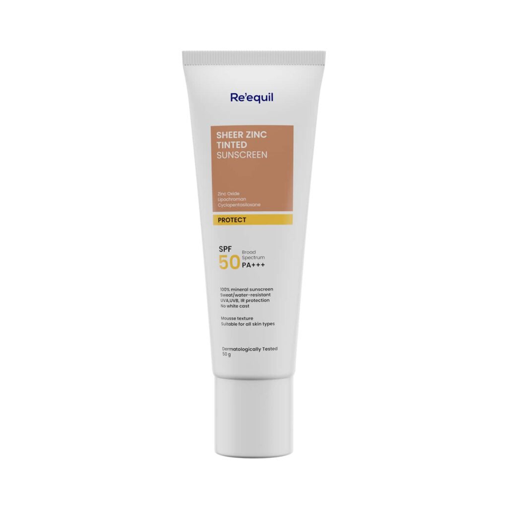 Re'equil Sheer Zinc Tinted Mineral Sunscreen SPF 50 (50g) - Re'equil