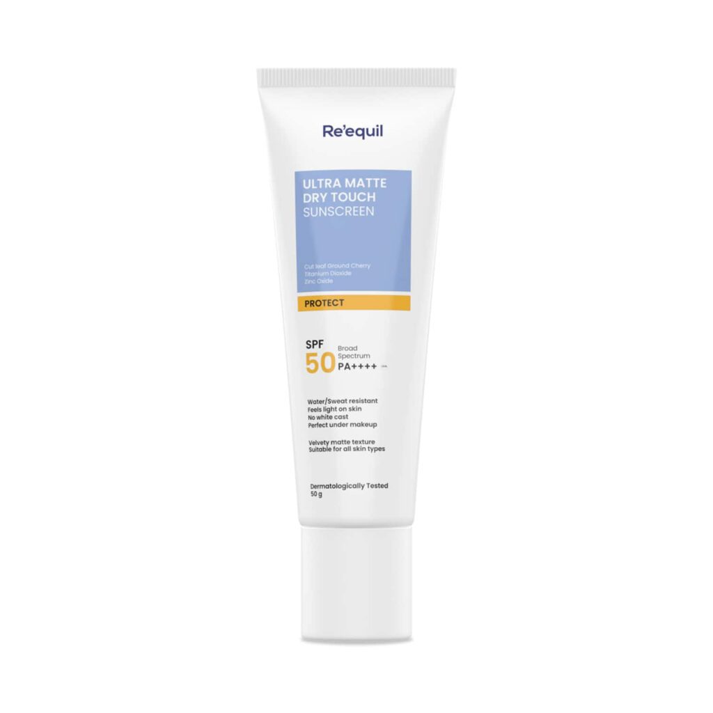 Re'equil Ultra Matte Dry Touch Sunscreen Gel SPF 50 (50g) - Re'equil