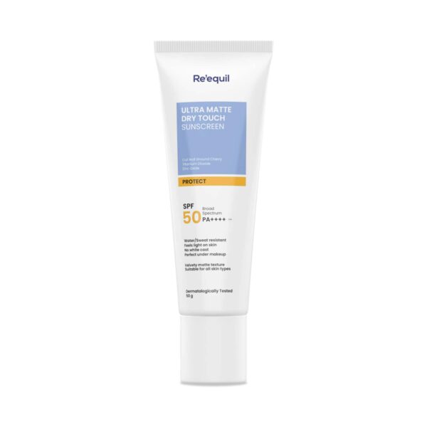 Re'equil Ultra Matte Dry Touch Sunscreen Gel SPF 50 (50g) - Re'equil