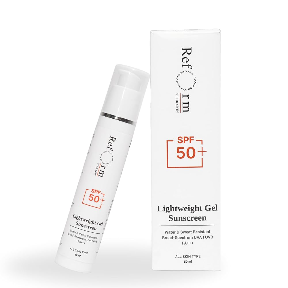 Reform Your Skin: 3-IN-1 Ultra Matte & Oil Control Lightweight Sunscreen | Niacinamide + Vitamin E | Lightweight | SPF 50+ | No White Cast | Blue Light Protection | For Oily,...