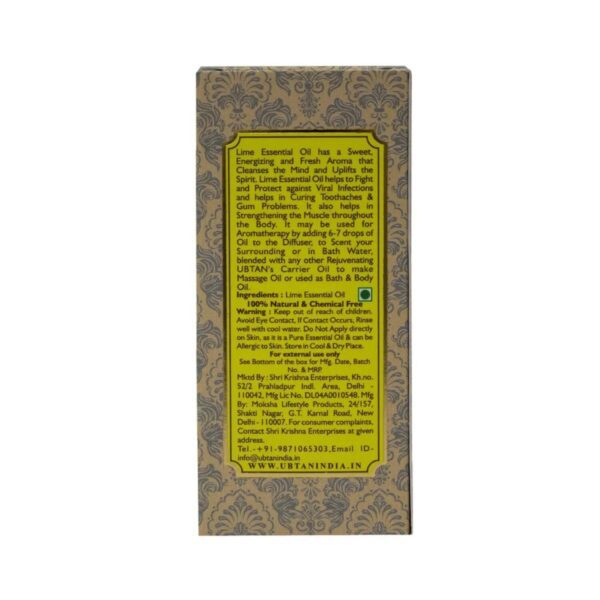 Rejuvenating UBTAN Lime Pure Essential Oil (10ml) - Rejuvenating UBTAN
