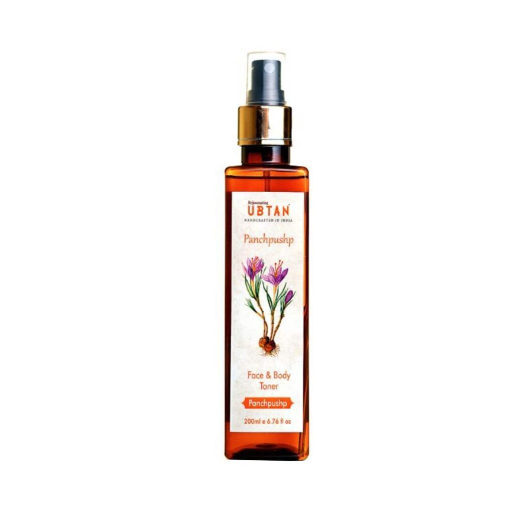 Rejuvenating UBTAN Panchpushp Water Face & Body Toner (200ml) - Rejuvenating UBTAN