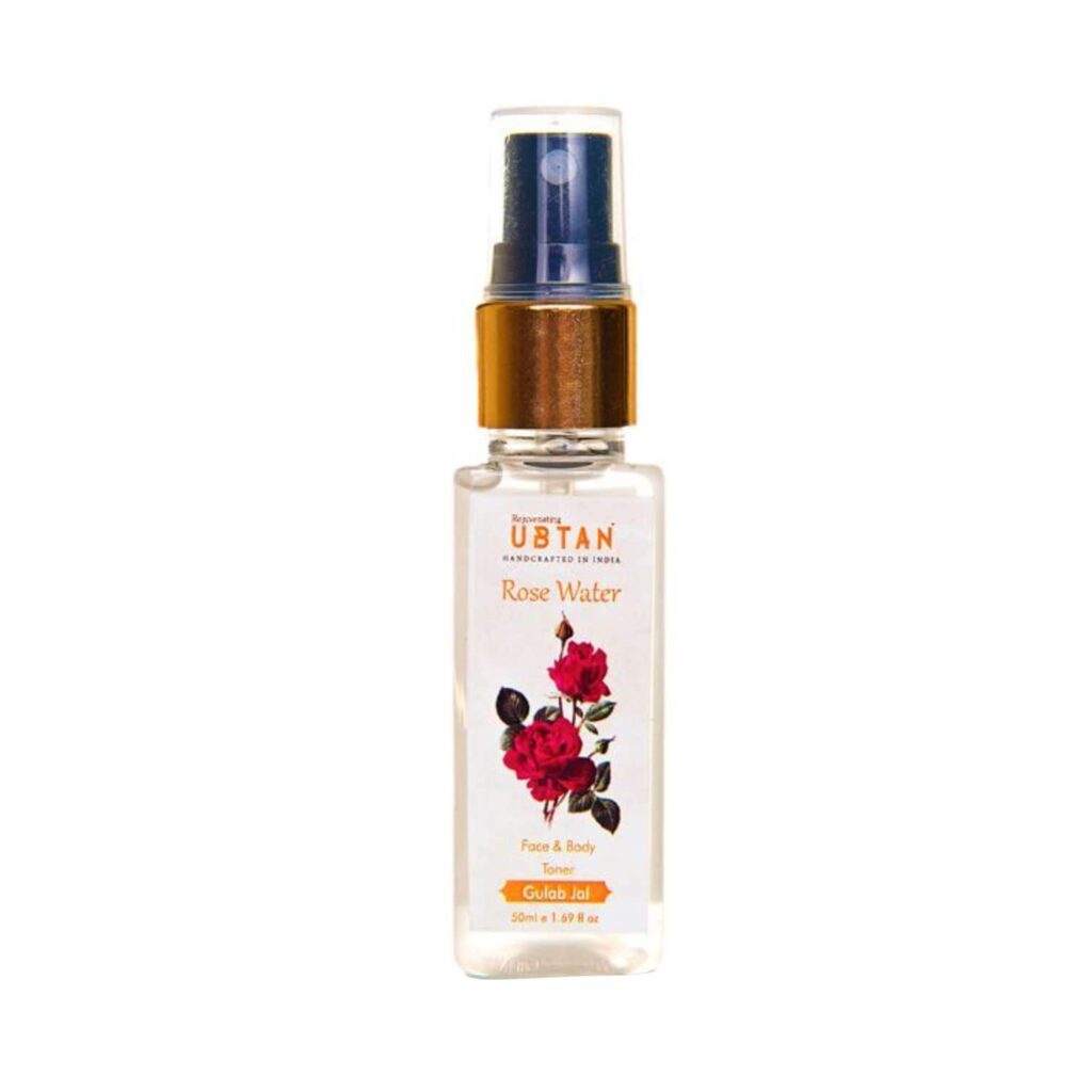 Rejuvenating UBTAN Rose Water Face & Body Toner (50ml) - Rejuvenating UBTAN