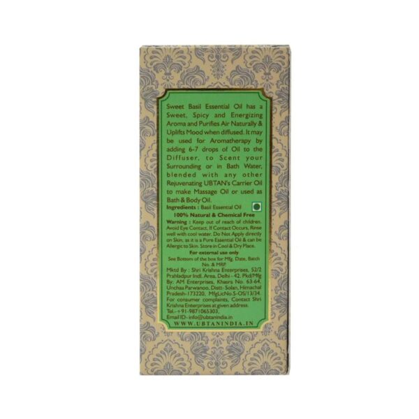 Rejuvenating UBTAN Sweet Basil Pure Essential Oil (10ml) - Rejuvenating UBTAN