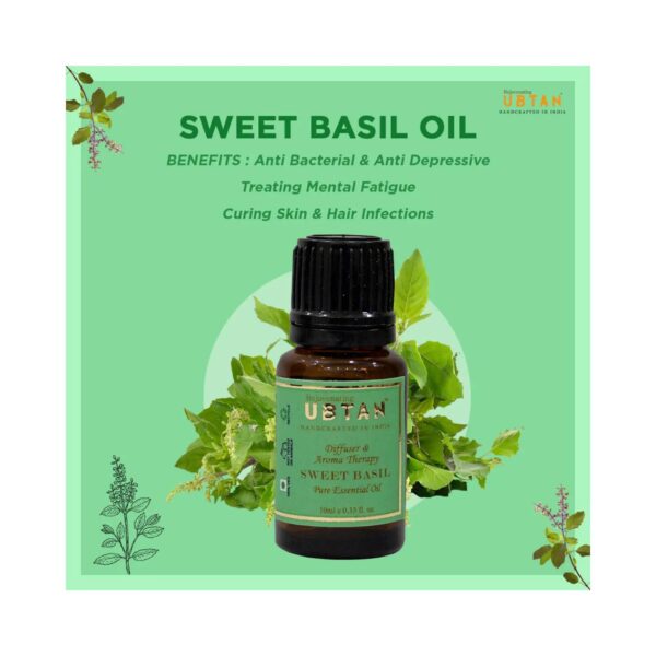 Rejuvenating UBTAN Sweet Basil Pure Essential Oil (10ml) - Rejuvenating UBTAN