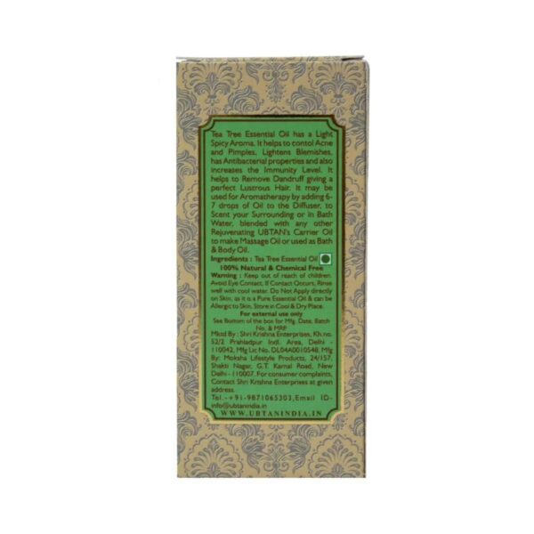 Rejuvenating UBTAN Tea Tree Pure Essential Oil (10ml) - Rejuvenating UBTAN