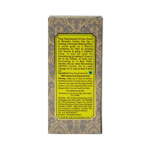 Rejuvenating UBTAN Ylang Ylang Pure Essential Oil (10ml) - Rejuvenating UBTAN