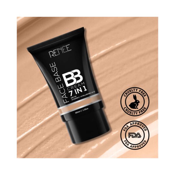 RENEE 7-In-1 Face Base BB Cream SPF 30 - B03 Biscuit (30ml) - RENEE