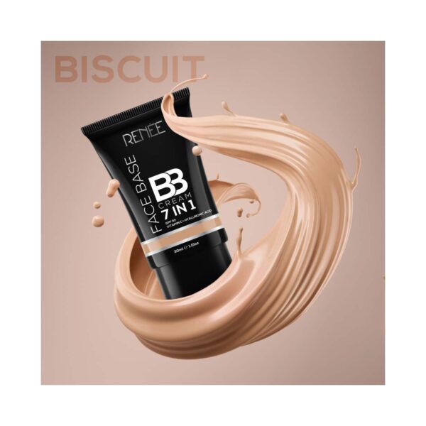 RENEE 7-In-1 Face Base BB Cream SPF 30 - B03 Biscuit (30ml) - RENEE